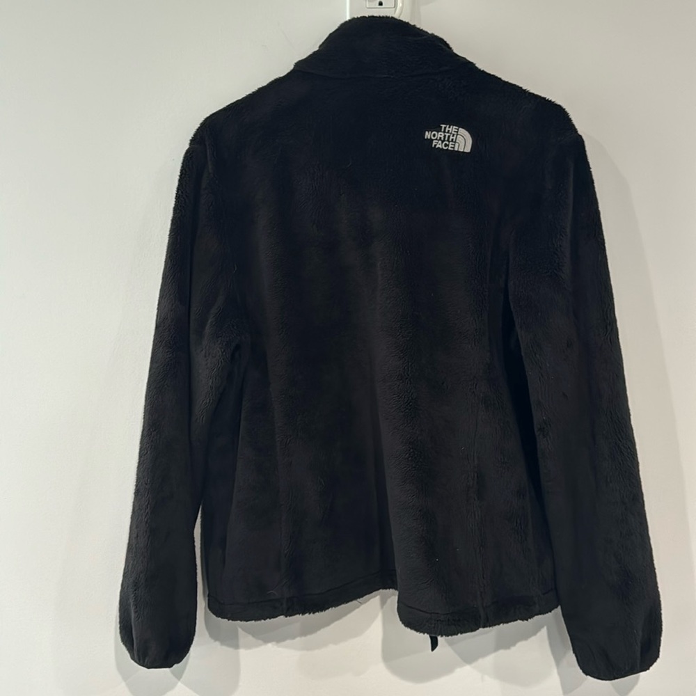 North Face fleece zip jacket black
